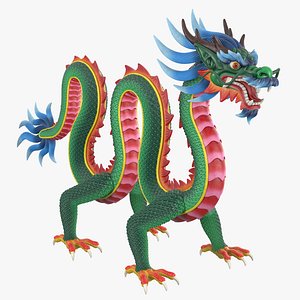 Chinese Dragon Rigged Clr 06