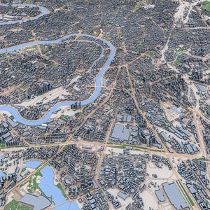 Moscow City Russia Professional Urban 3D Model Real World Data