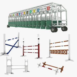 Horse Racing Gate and Training Arena Jump Stand