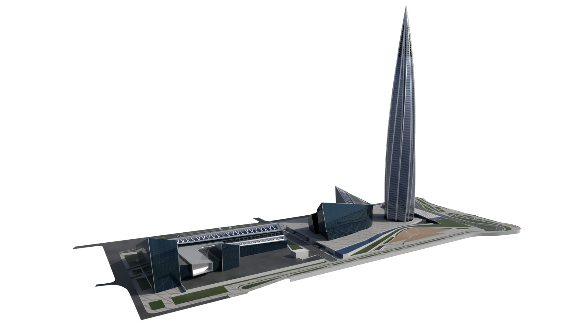 3D Lakhta Center Model - TurboSquid 2167795