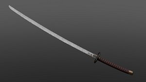 3D Japanese katana model