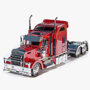 American Long-Hood Heavy Tractor Truck