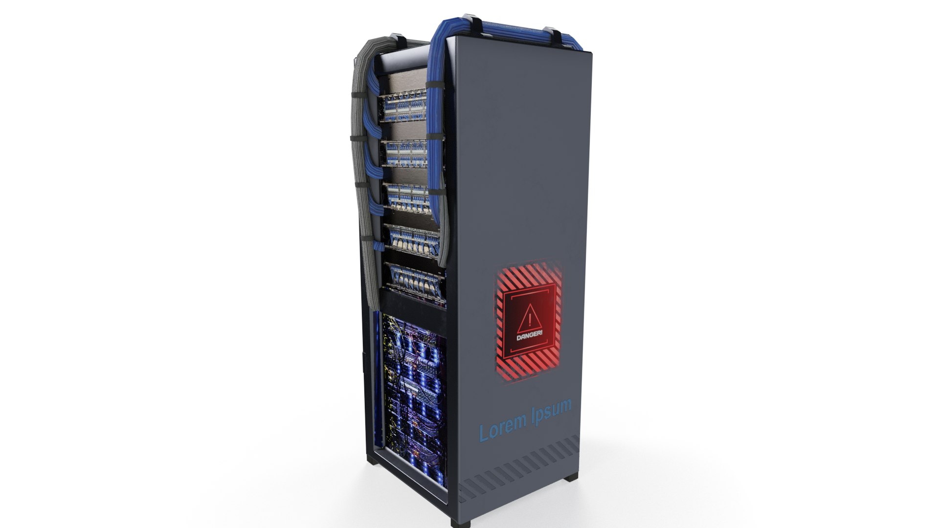 3D Futuristic Sci-Fi Server Rack - TurboSquid 2570770