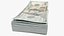 dollars bills banknotes 3D