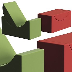 3D luna pouf jamni