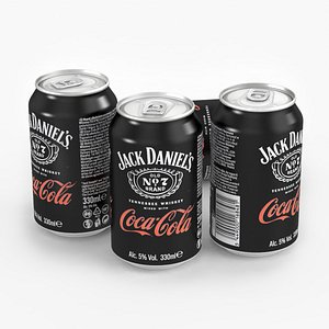 Alcohol Beverage Can Jack Daniels Whiskey and Coca Cola 330ml 2023
