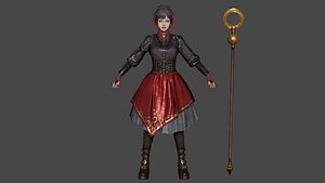 Nico Minoru Low-poly 3D model