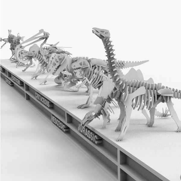 3D model evolution darwin skeleton