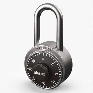 Master Lock Combination Padlock Silver model