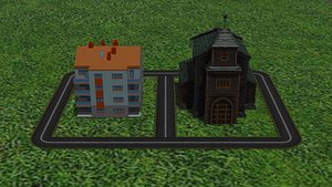 Bulding with road