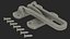 Latches Collection 3D model