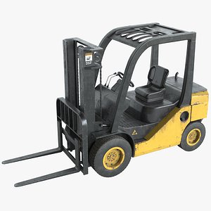 Forklift Old PBR 3D model