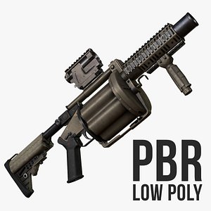Milkor MGL-140 Low Poly
