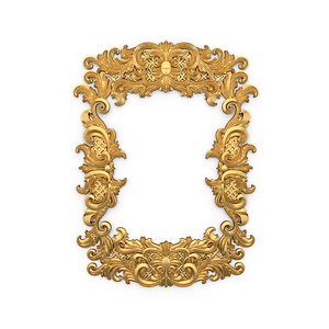 Plaster decorative frame wall ornament onlay 02