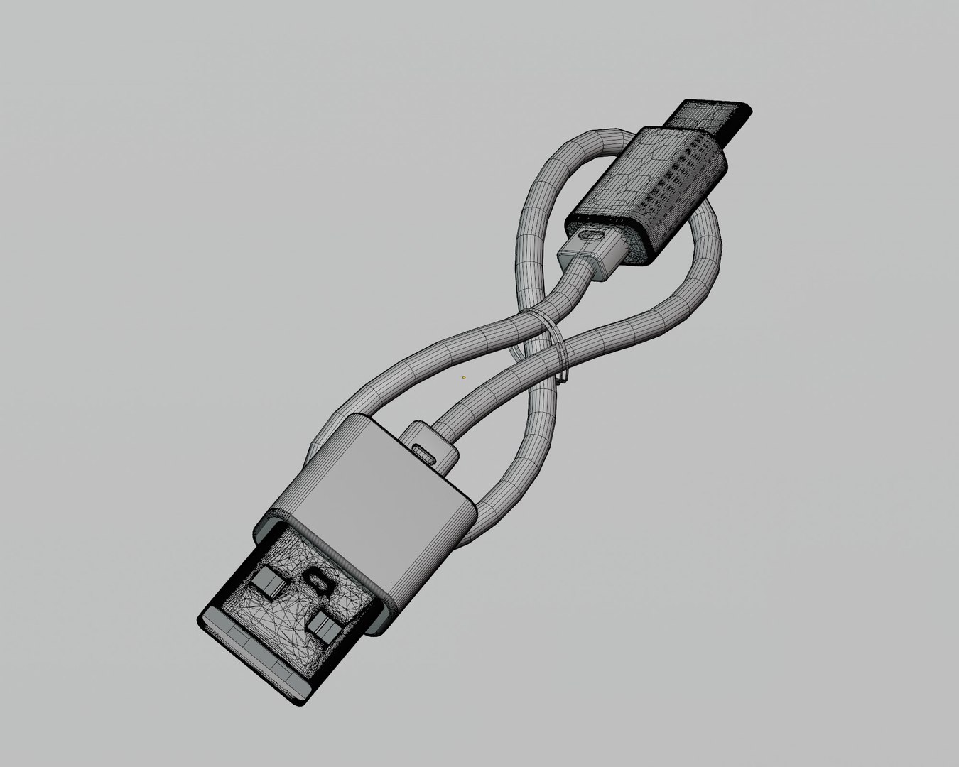 USB Cable 3D Model - TurboSquid 2125549