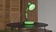 Lampe de bureau verte