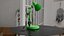 Lampe de bureau verte