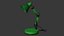 Lampe de bureau verte