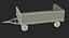 Airport Luggage Trolley 3D模型