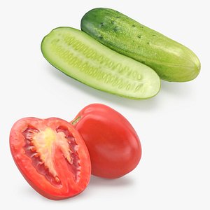 3D Tomatoes and Cucumbers 2