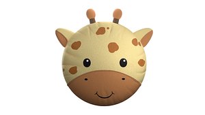 Giraffe Head Pillow