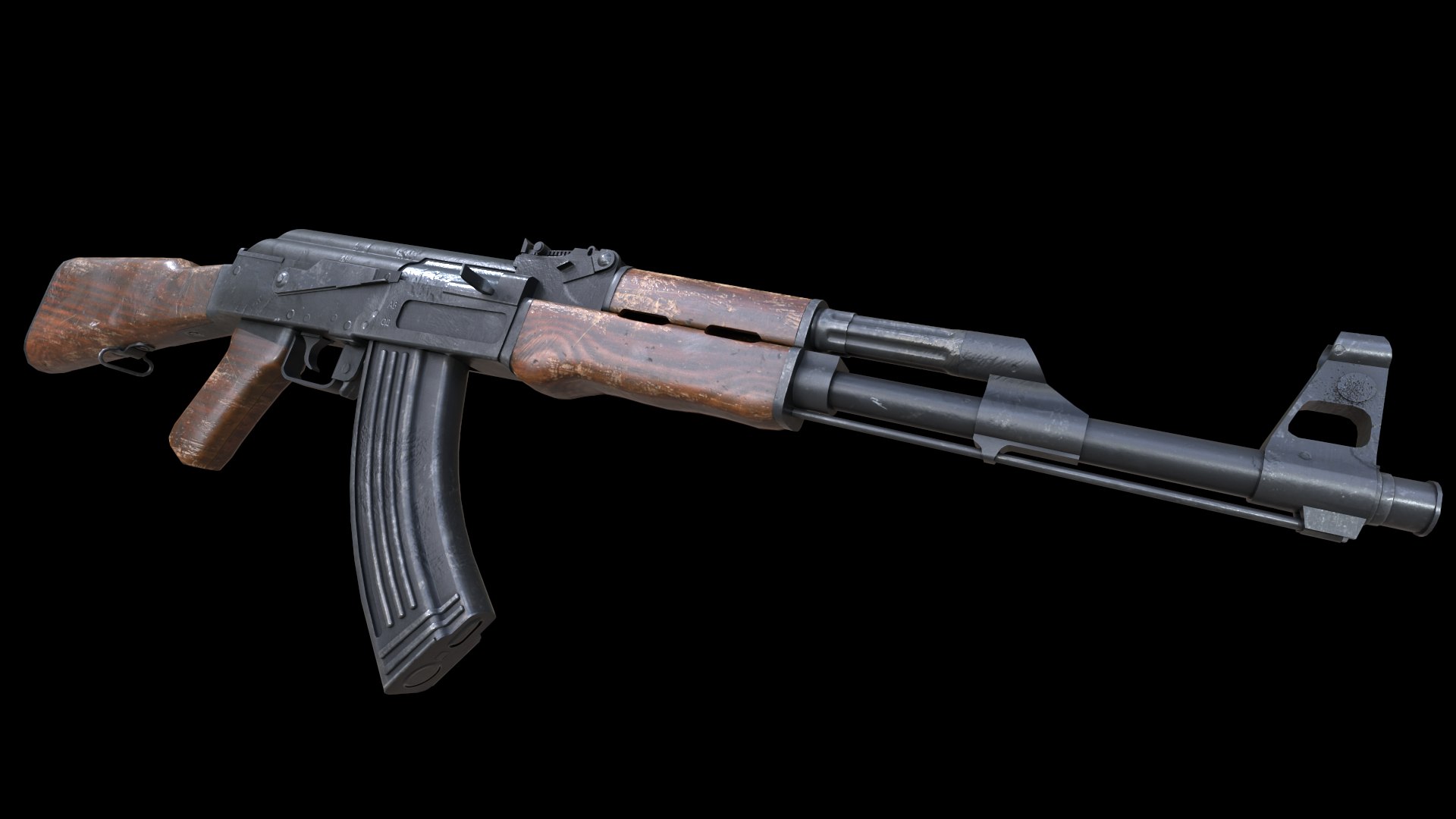 3D ak-47 assault rifle model - TurboSquid 1948621