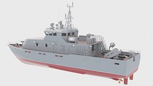 21980E Grachonok anti-sabotage boat 3D model