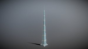 Burj khalifa Dubai Tower 3D model