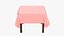 Table with tablecloth 2 3D