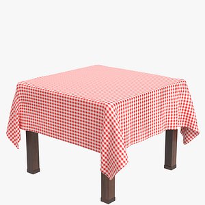 Table with tablecloth 2