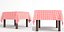 Table with tablecloth 2 3D