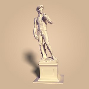 Low Poly David Statue