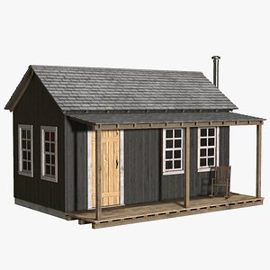 3D model Wooden Cabin