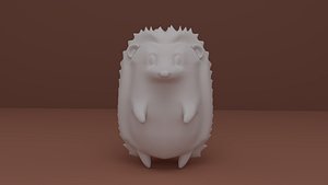 animal hedgehog mammal 3D model