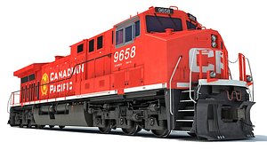 locomotive canadian pacific 3D model