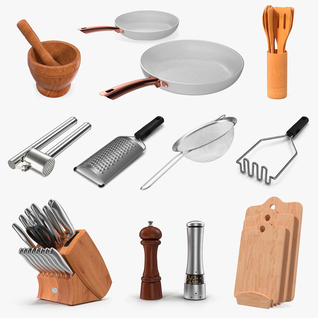 Kitchenware Collection 5 3D model preview