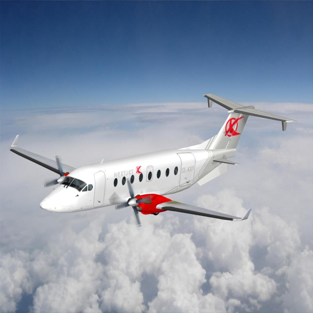 Maya Beechcraft 1900d Nextjet
