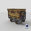 3D mining cart rusted