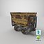 3D mining cart rusted