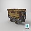 3D mining cart rusted