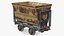 3D mining cart rusted