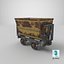 3D mining cart rusted