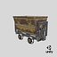 3D mining cart rusted