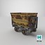 3D mining cart rusted
