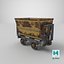 3D mining cart rusted