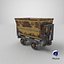 3D mining cart rusted