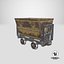 3D mining cart rusted