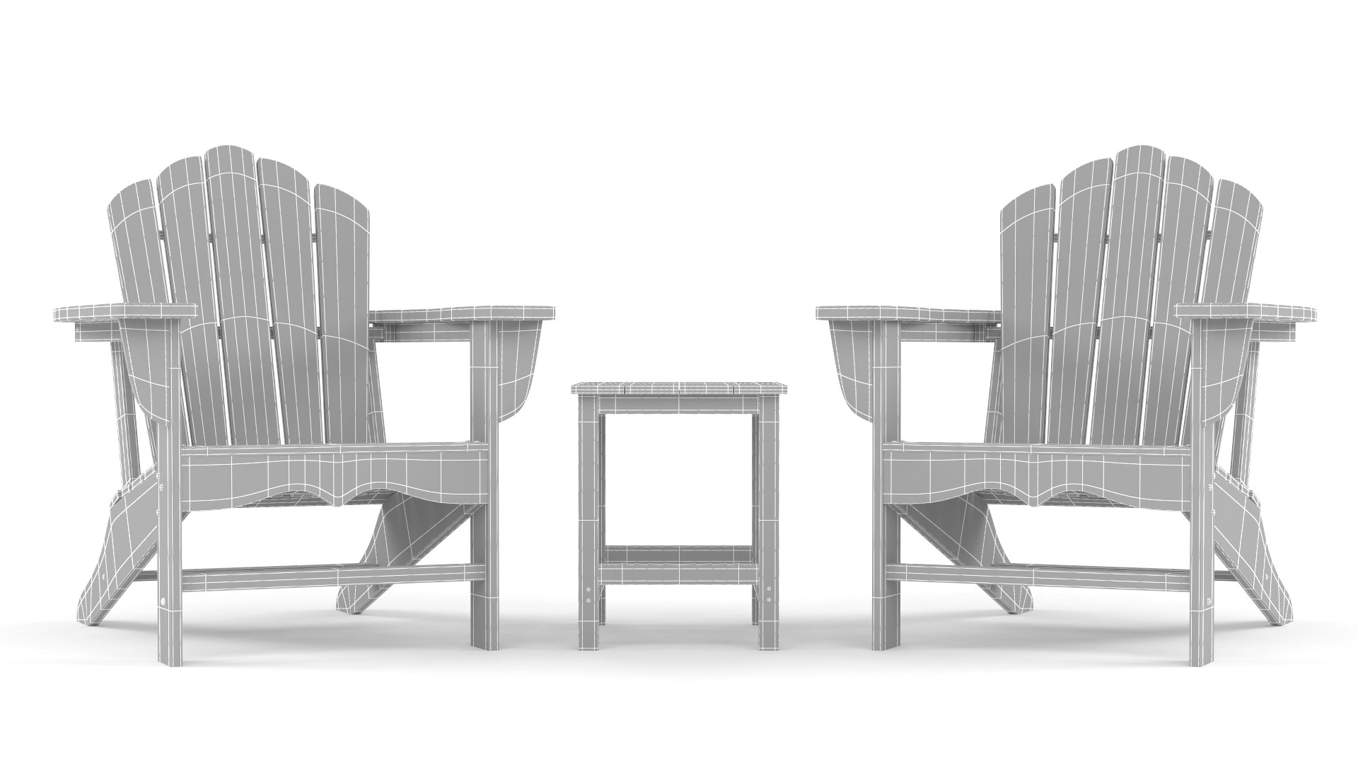 Plastic Patio Furniture 3D Model TurboSquid 1948508