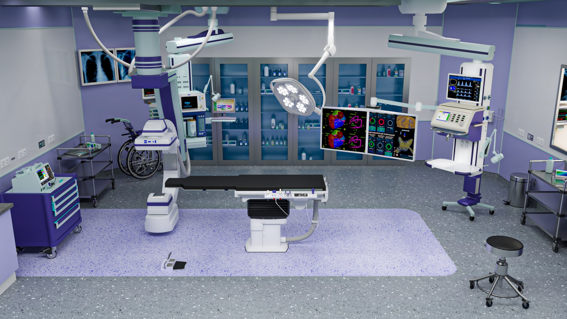 CATHETER LAB-SURGICAL OPERATION ROOM model https://p.turbosquid.com/ts-thumb/Zx/7QInFf/QA/5/png/1694938285/1920x1080/fit_q87/21c01ea7a3d694c9279dc721a460cf7f3d51cc64/5.jpg