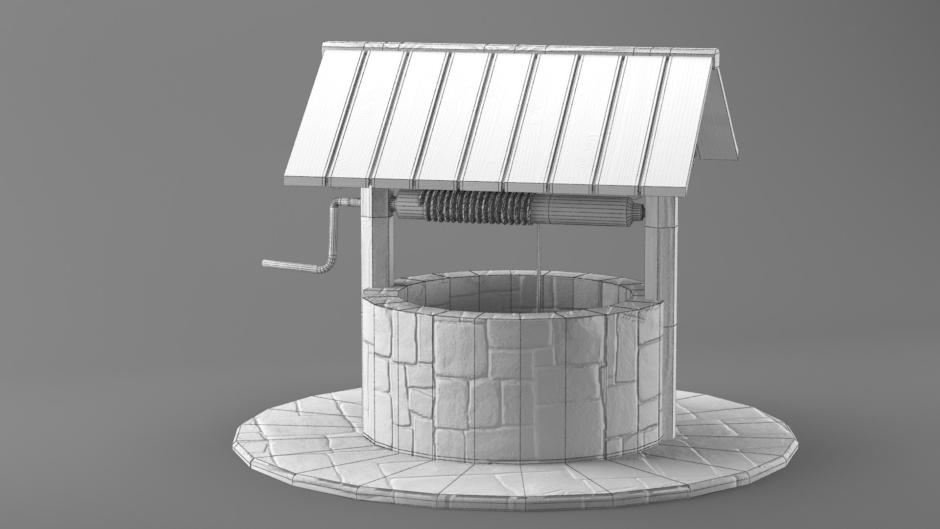 Well medieval model - TurboSquid 1454611